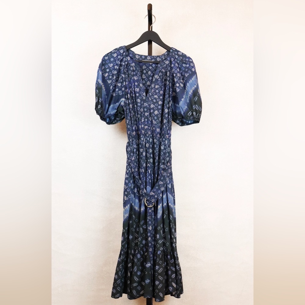 Ulla Johnson Navy Floral Maxi Dress